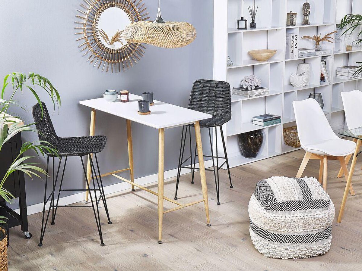 Beliani Chaves Eettafel Mdf 50 X 110 Cm - Wit