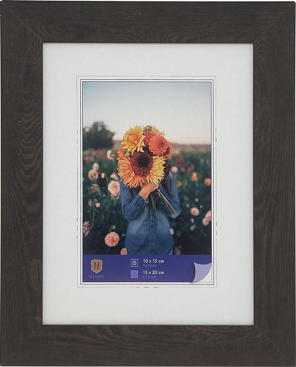 Henzo Fotolijst - Dahlia - Fotomaat 13x18 Cm - Donker - Bruin