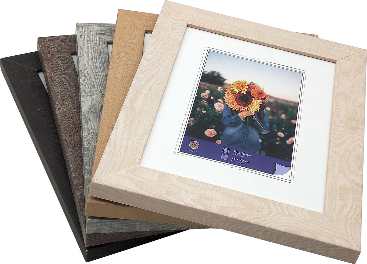 Henzo Fotolijst - Dahlia - Fotomaat 13x18 Cm - - Bruin