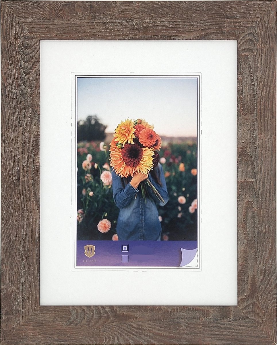 Henzo Fotolijst - Dahlia - Fotomaat 13x18 Cm - - Bruin