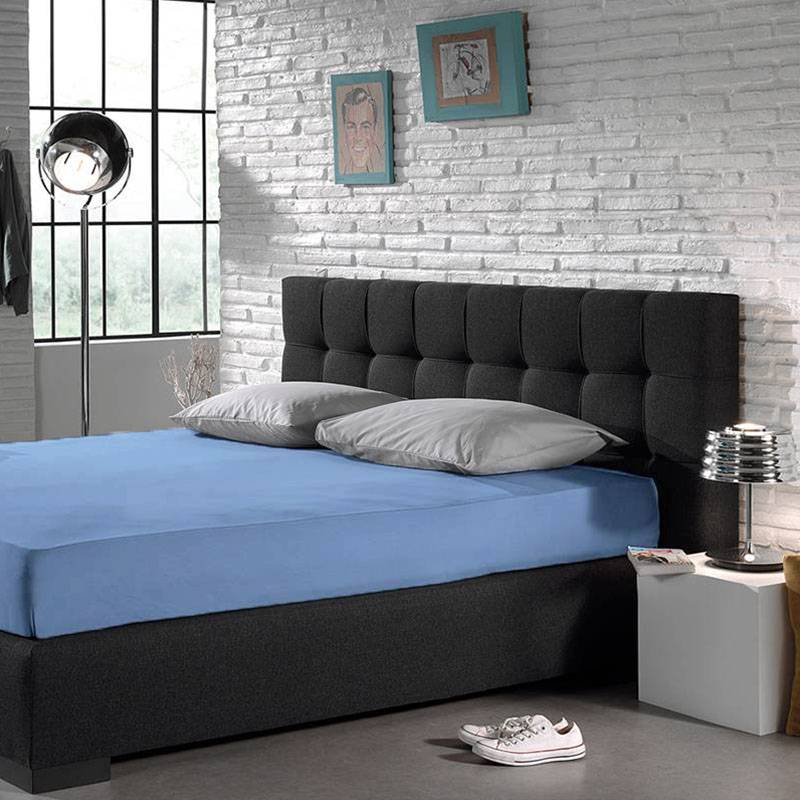 Home Care Hoeslaken - Blended Katoen - 160 x 200 - Blauw