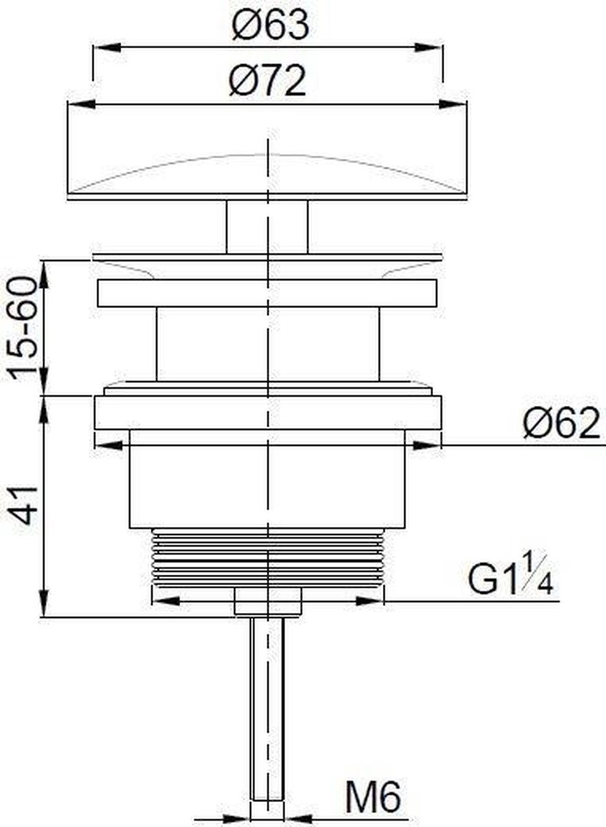 Wiesbaden Caral vaste waste keramisch 33.4409 - Wit