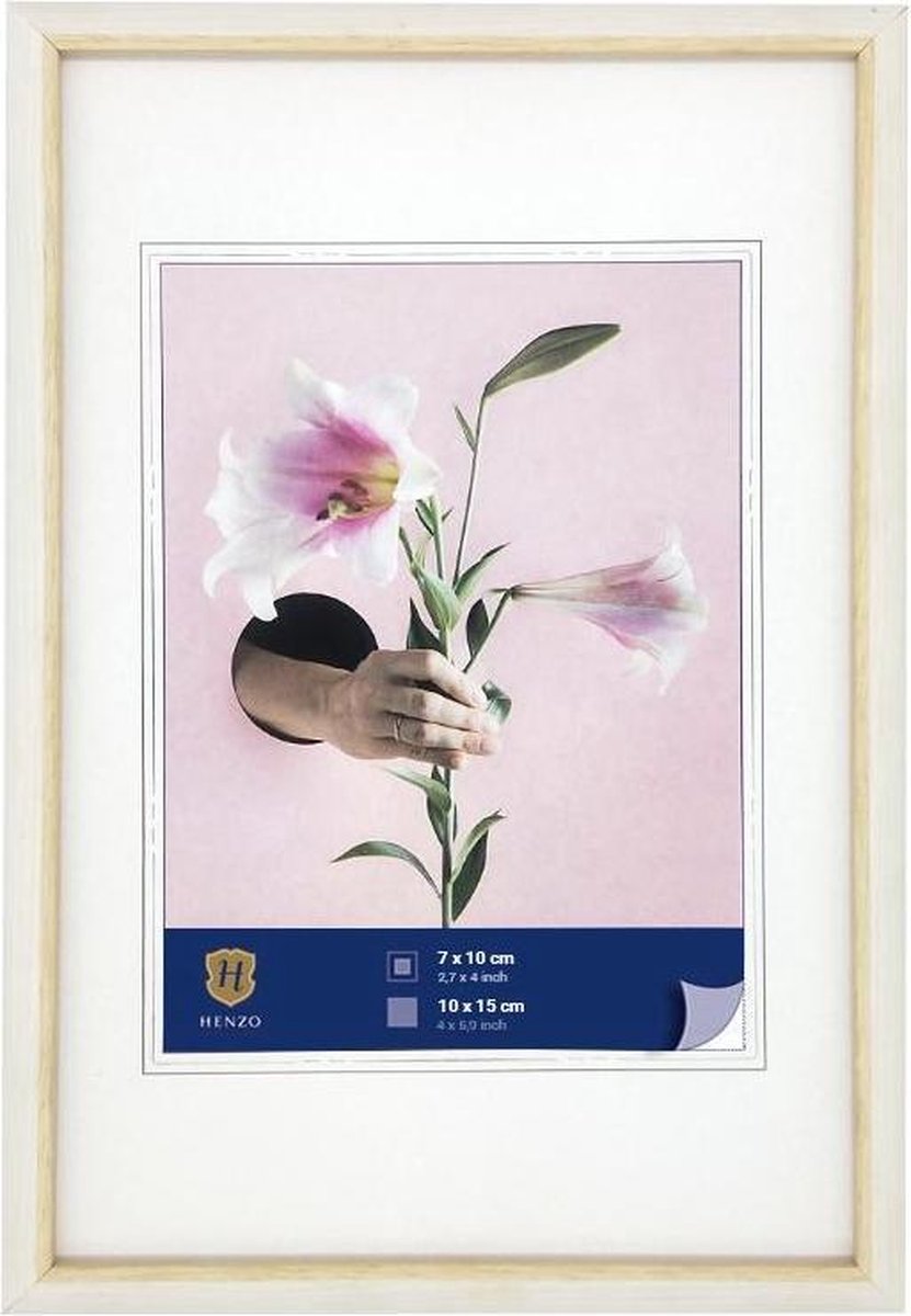 Henzo Fotolijst - Lily - Fotomaat 10x15 Cm - - Wit