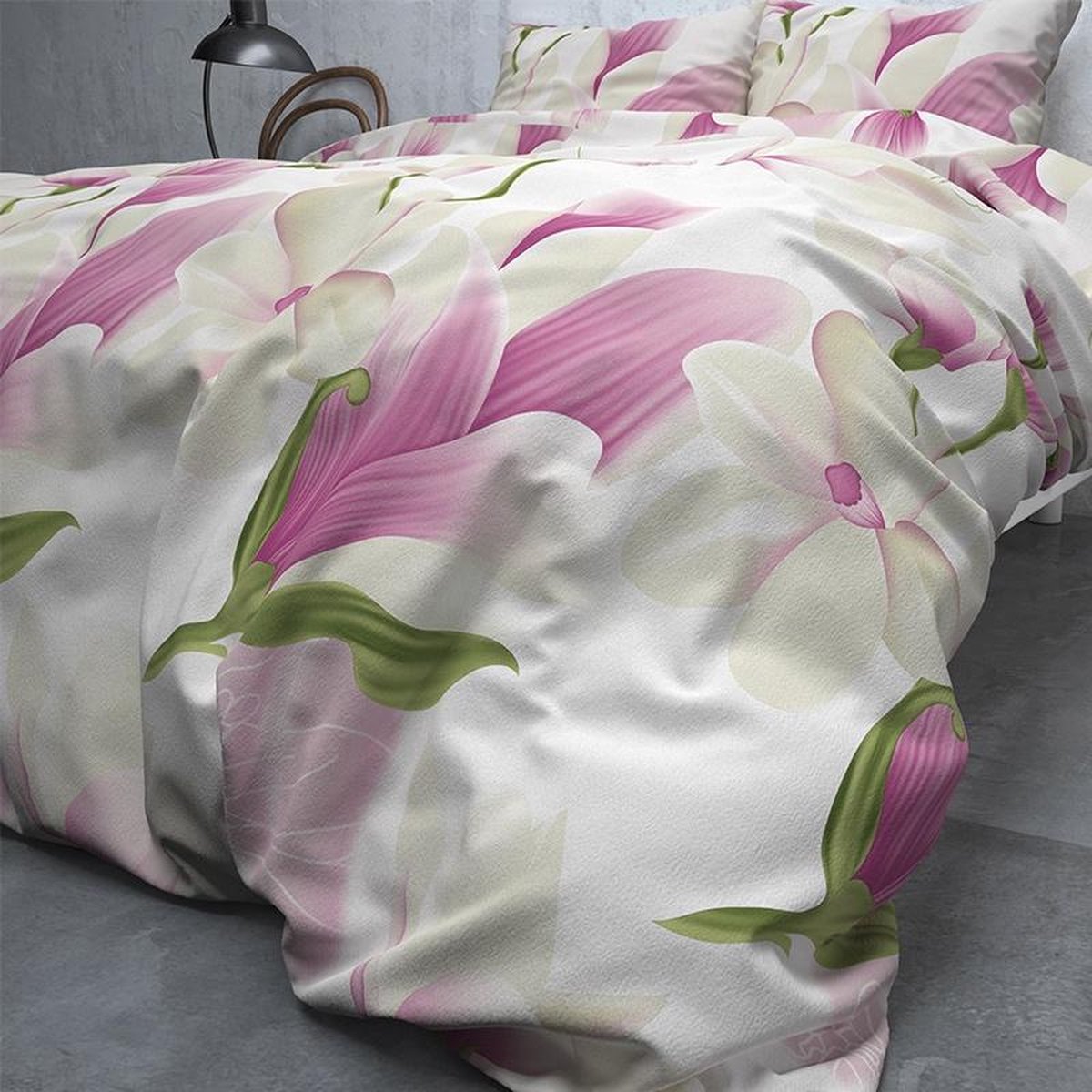 Sleeptime Flower Power - Flanel 2-persoons (200 x 200/220 cm + 2 kussenslopen) Dekbedovertrek