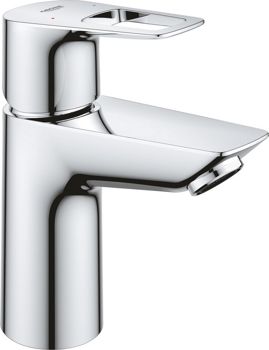 Grohe BauLoop 1-gats wastafelkraan S-size m. gladde body chroom 23337001