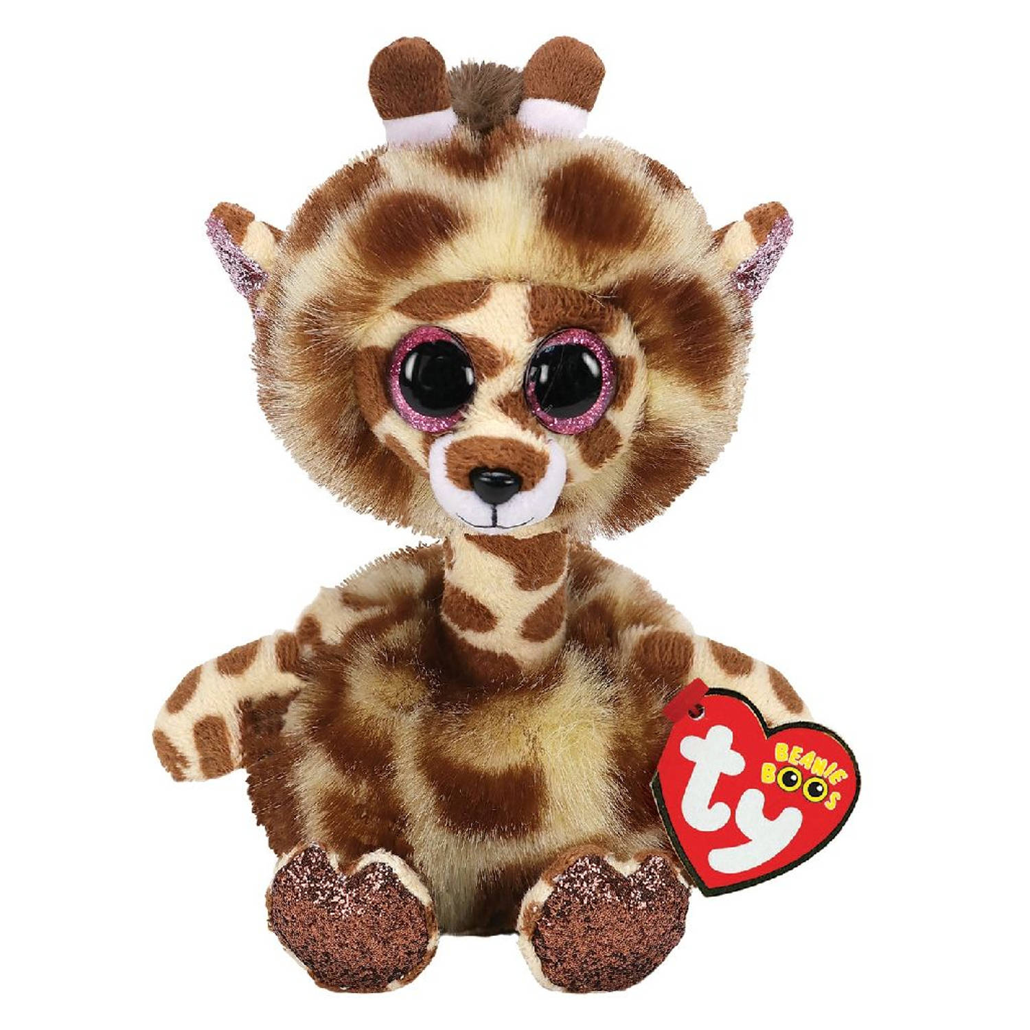 TY Nordic Ty Beanie Buddy Gertie Giraffe 24cm - Bruin