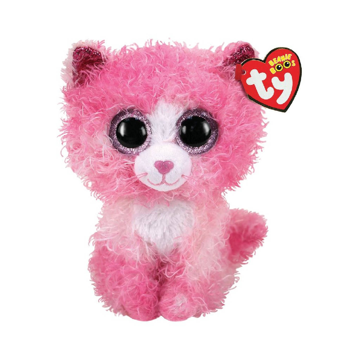 ty Beanie Boo's Reagan Cat 15cm - Roze