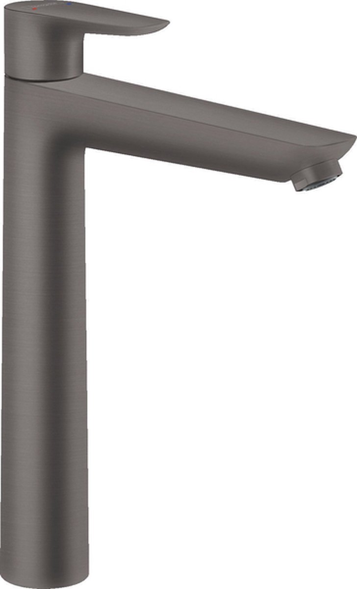 Hansgrohe Talis e 1-gr wastafelmkr 240 zo/afvoer brushed black chr 71717340