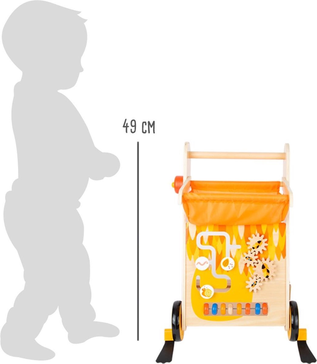 Small Foot Loopwagen Toekan Junior 49 Cm Hout/geel - Oranje