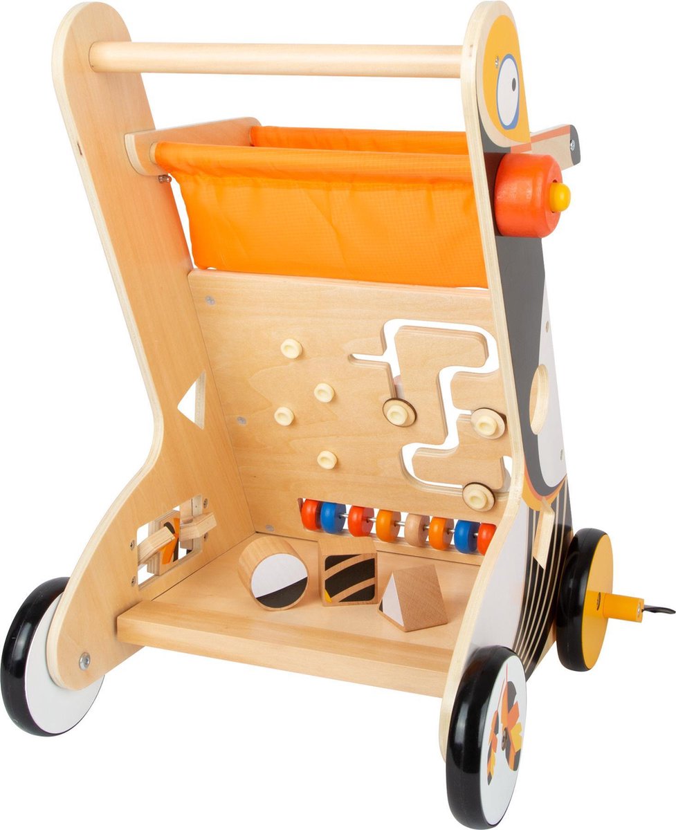 Small Foot Loopwagen Toekan Junior 49 Cm Hout/geel - Oranje