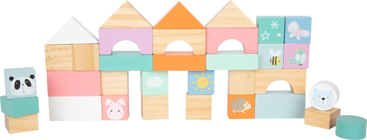 Small Foot Loopwagen Auto Junior 36 Cm Hout/staal/oranje - Blauw