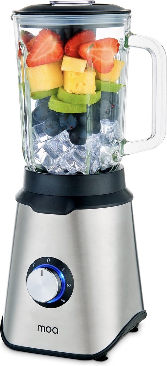 MOA Blender Met Glazen Kan - 1.5 Liter - 1000 Watt - Tb61