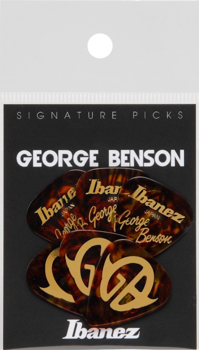 Ibanez B1100GB George Benson Signature set van 6 plectrums