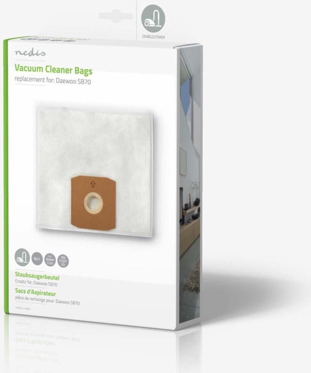 Nedis Dubg221dae4 Stofzuigerzak Daewoo Sb70