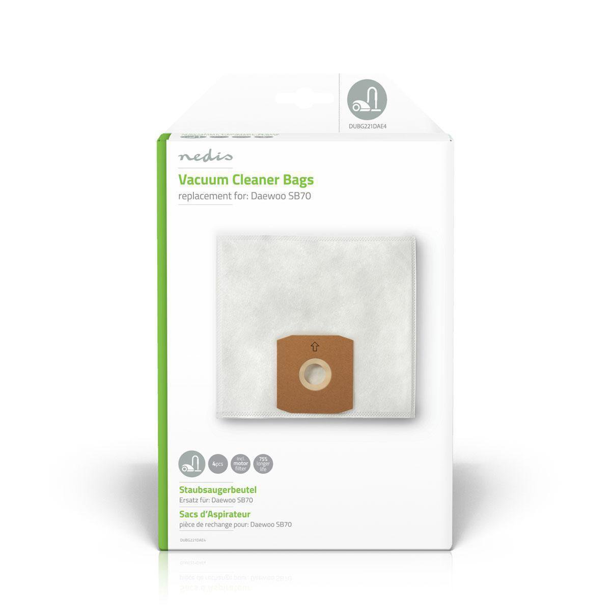 Nedis Dubg221dae4 Stofzuigerzak Daewoo Sb70