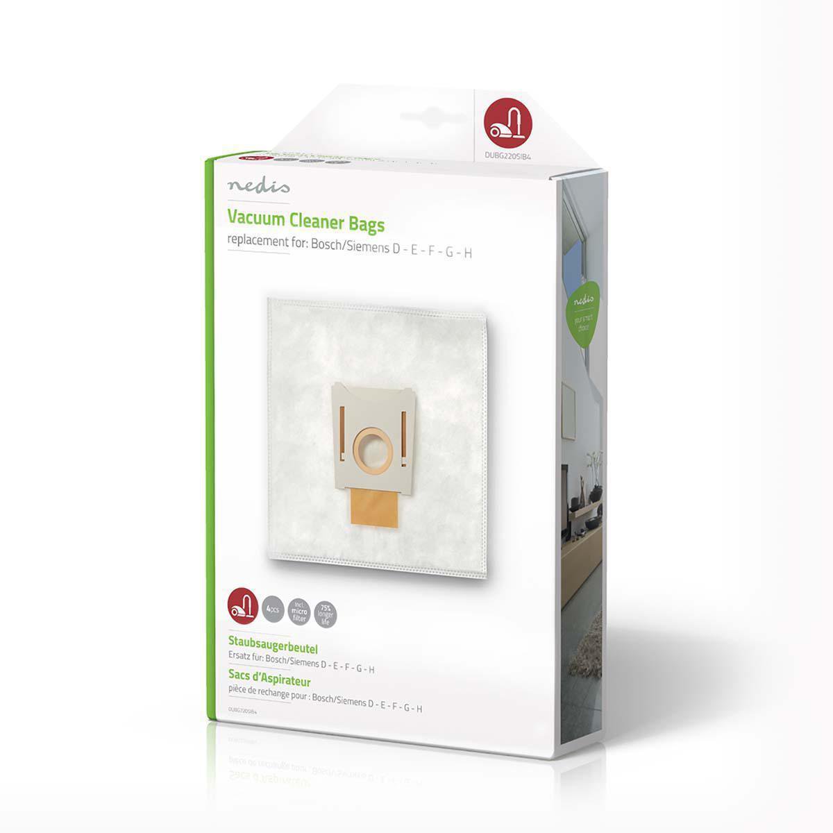 Nedis Dubg220sib4 Stofzuigerzak Bosch/siemens D - E - F - G - H