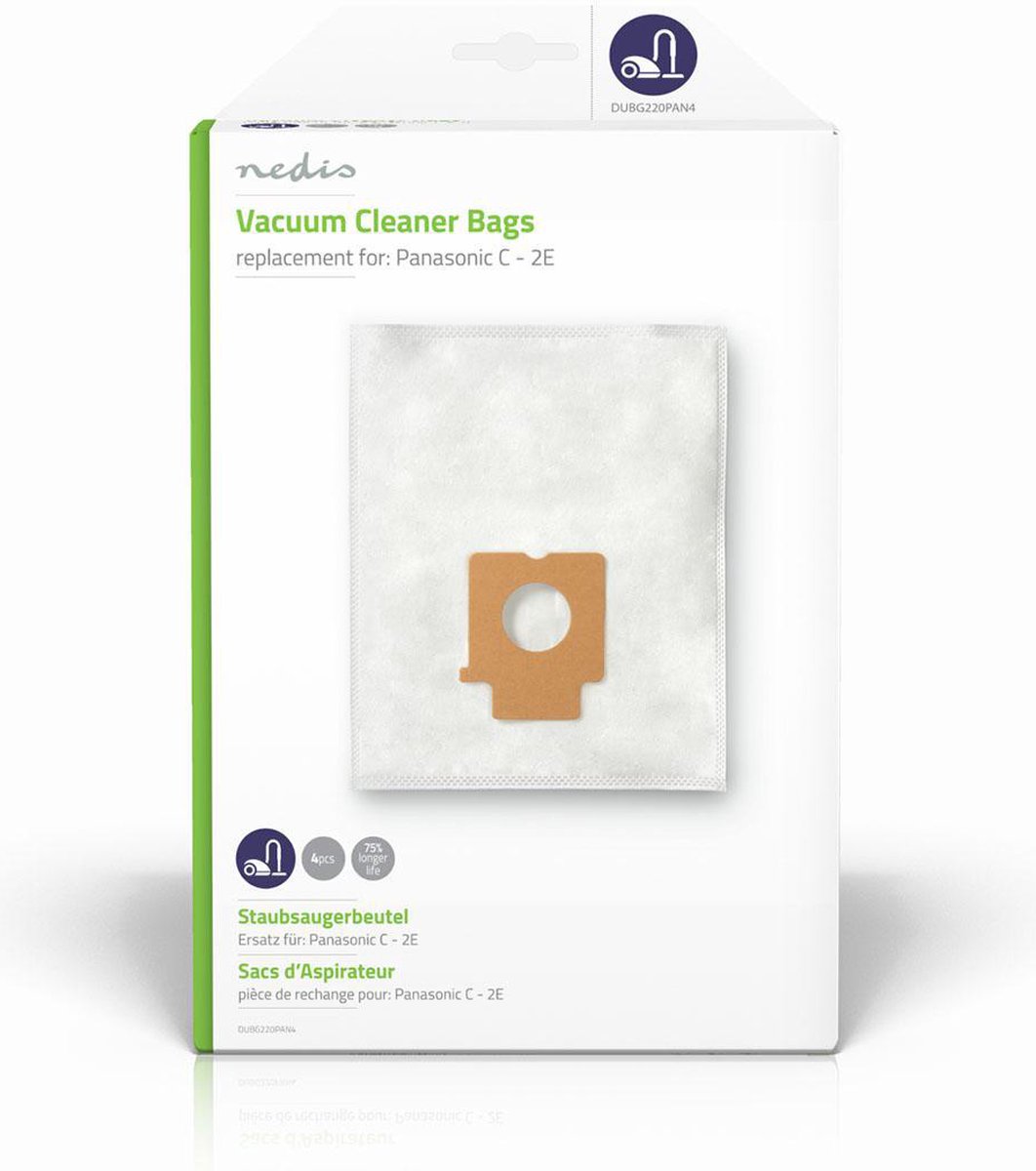 Nedis Dubg220pan4 Stofzuigerzak Panasonic C - 2e