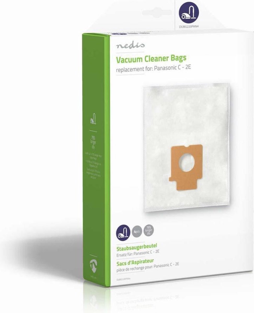 Nedis Dubg220pan4 Stofzuigerzak Panasonic C - 2e