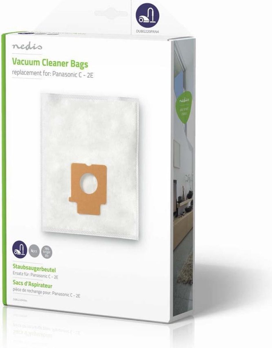 Nedis Dubg220pan4 Stofzuigerzak Panasonic C - 2e
