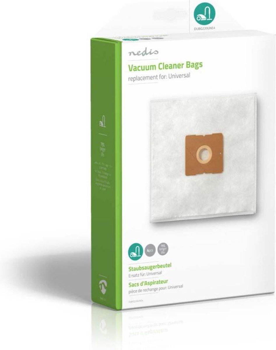 Nedis Dubg220une4 Stofzuigerzak Universeel
