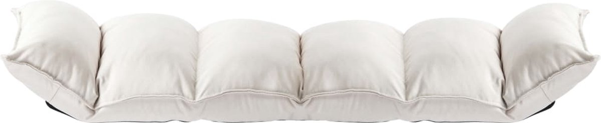 Vidaxl Vloerstoel Inklapbaar Stof Crème