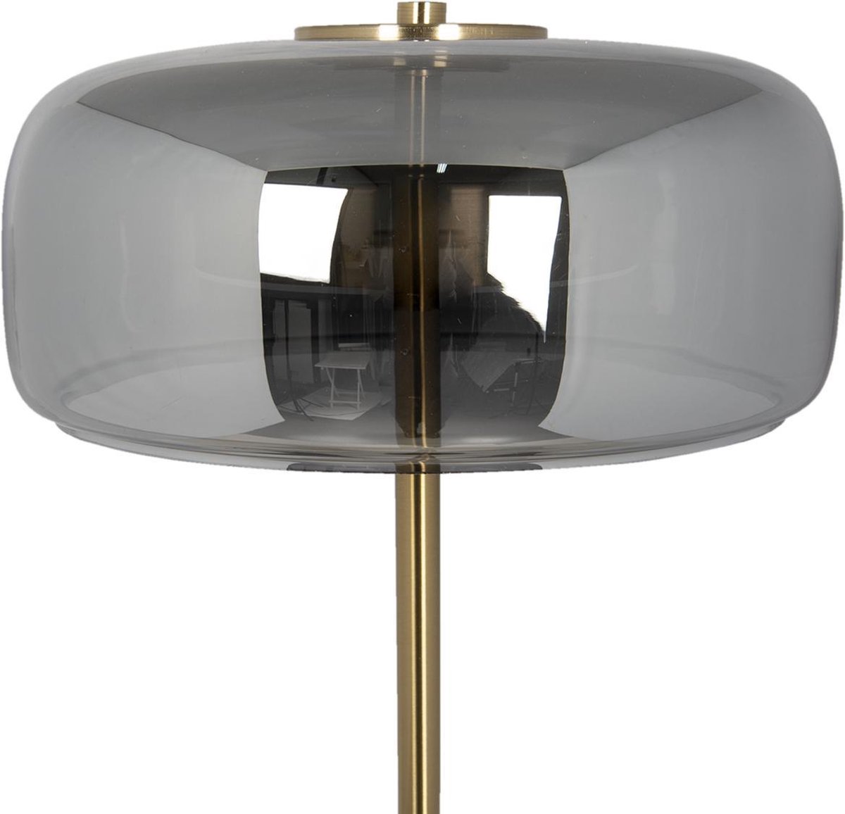 Clayre & Eef Vloerlamp Inclusief Lichtbron 5lmp337 Ø 38*152 Cm Led - - Grijs