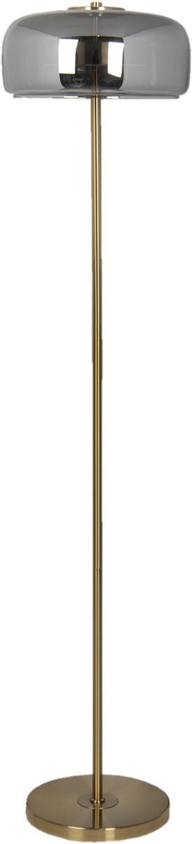 Clayre & Eef Vloerlamp Inclusief Lichtbron 5lmp337 Ø 38*152 Cm Led - - Grijs
