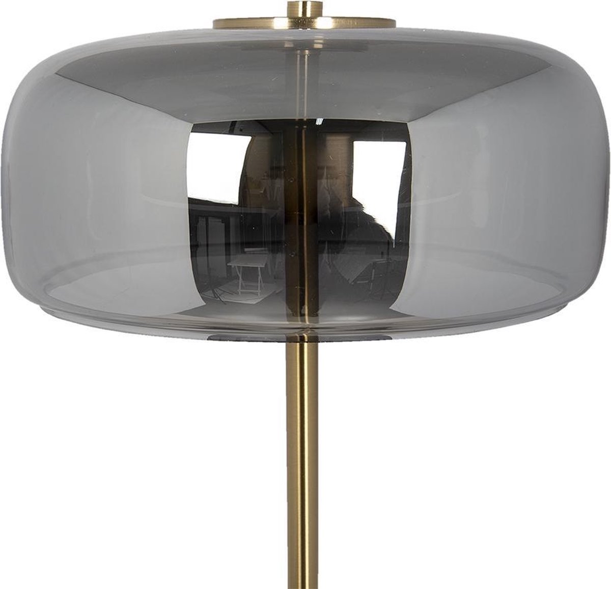 Clayre & Eef Vloerlamp Inclusief Lichtbron 5lmp337 Ø 38*152 Cm Led - - Grijs