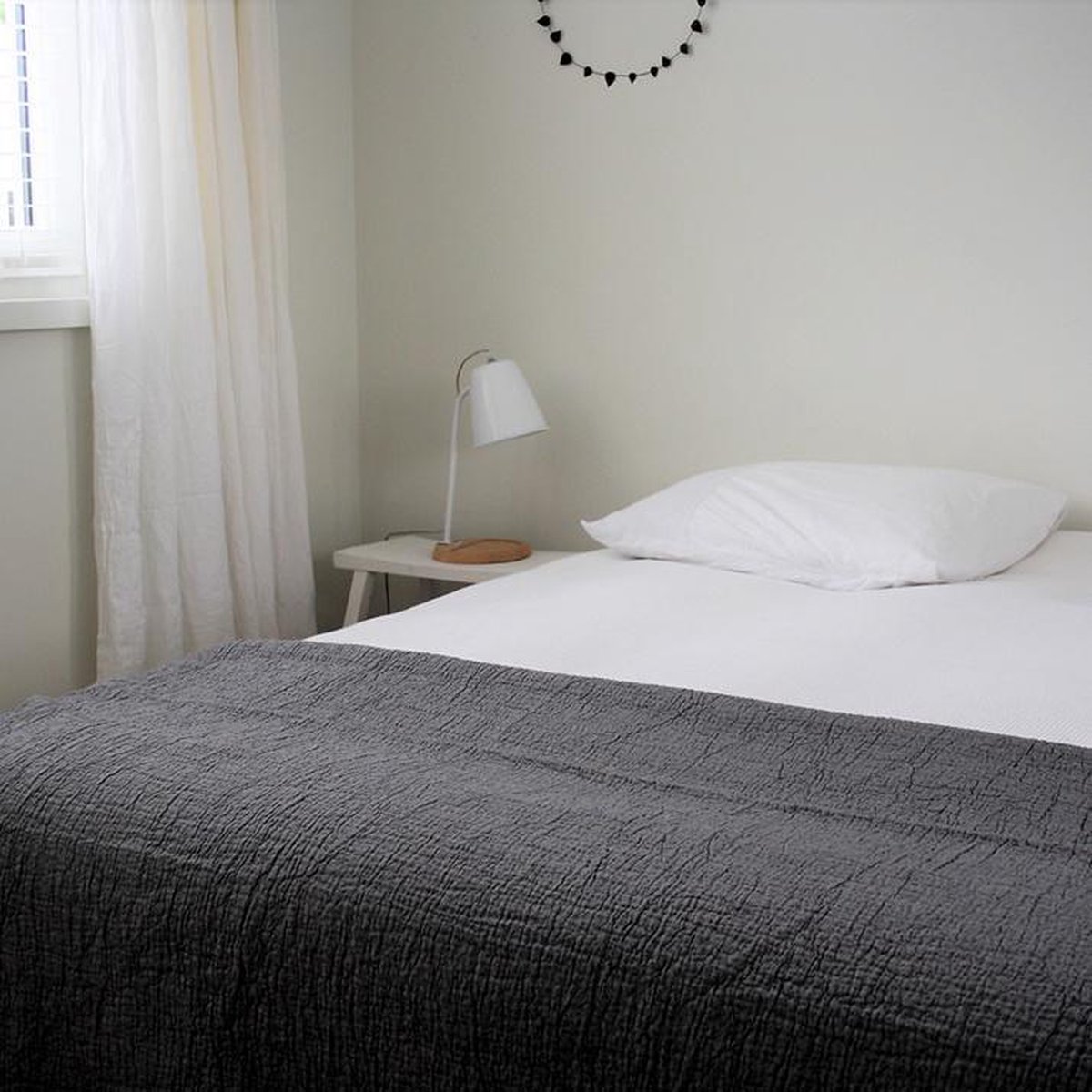 Town & Country Bedsprei Denver Stonewash 2 Persoons Bedsprei 260 X 260 Cm - Grijs