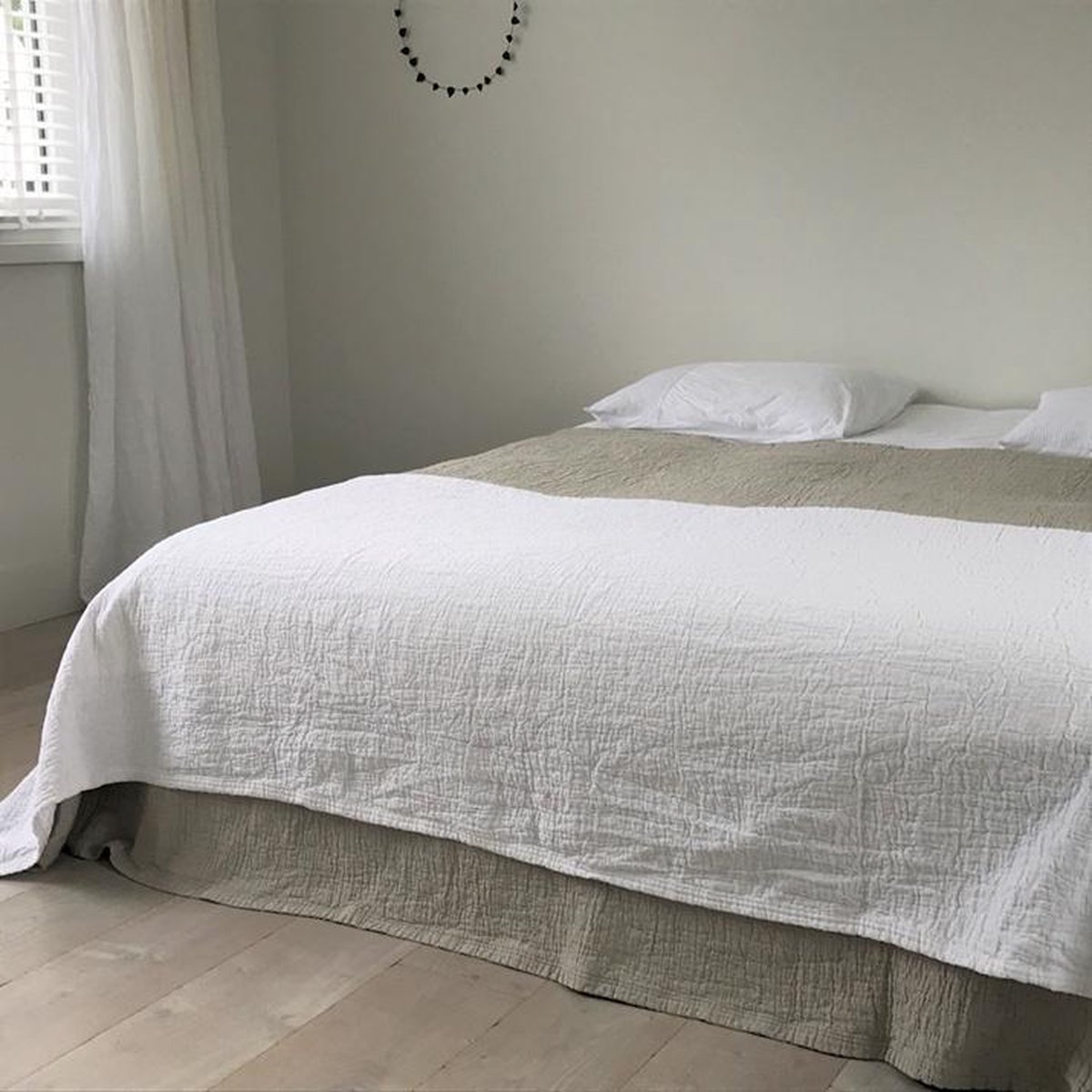 Town & Country Bedsprei Denver Stonewash 1 Persoons Bedsprei 180 X 260 Cm - Wit