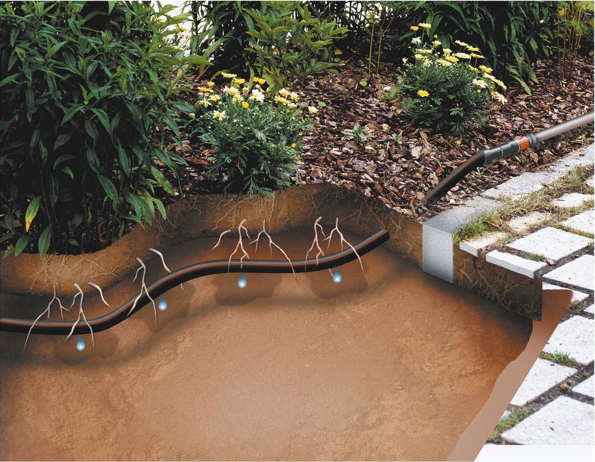 GARDENA Microdrip drupbuis ondergrond 50m - Grijs