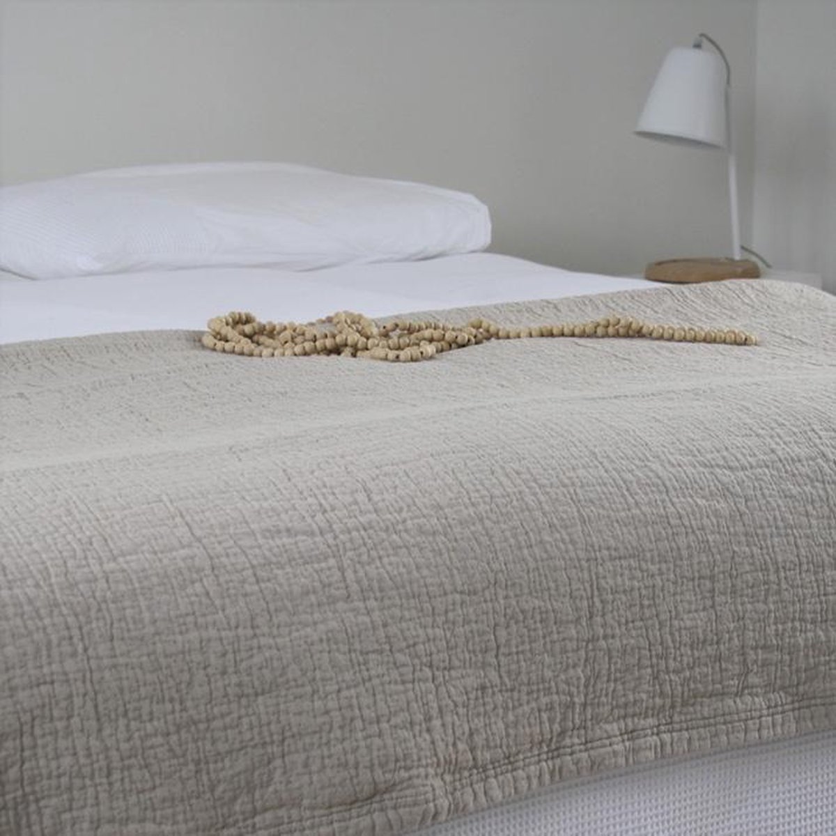 Town & Country Bedsprei Denver Stonewash Zand 2 Persoons Bedsprei 260 X 260 Cm - Bruin