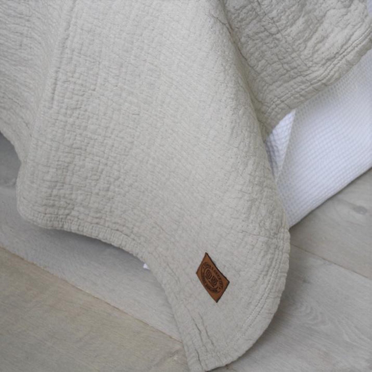 Town & Country Bedsprei Denver Stonewash Zand 2 Persoons Bedsprei 260 X 260 Cm - Bruin