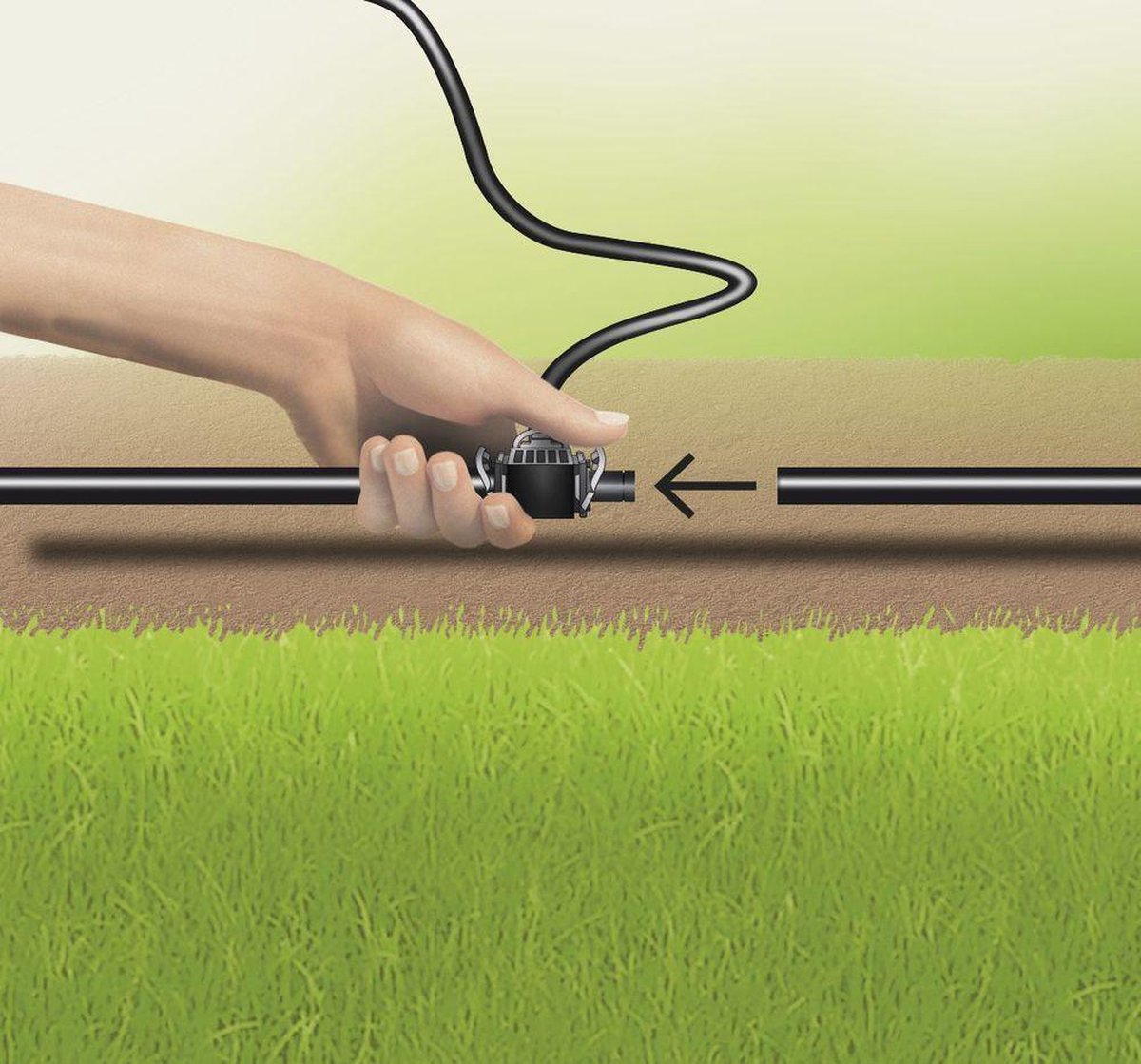 GARDENA Druppelbuis microdrip ondergr. 50m - Grijs