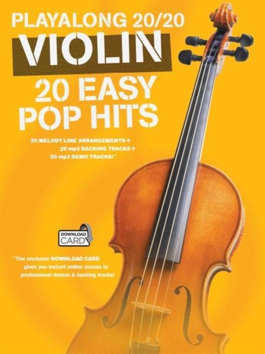 Wise Publications - Playalong 20/20 Violin: 20 Easy Pop Hits