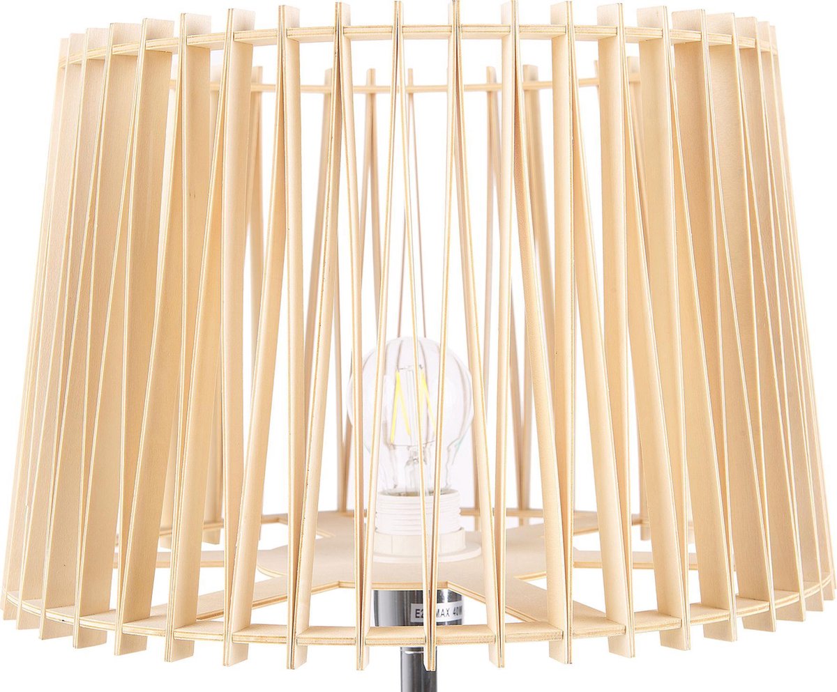 Beliani Forge Staande Lamp Metaal 38 X 38 Cm - Bruin