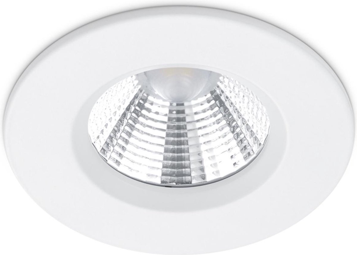 BES LED Led Spot - Inbouwspot - Trion Zagrona - 5w - Waterdicht Ip65 - Dimbaar - Warm 3000k - Mat - Aluminium - Rond - Wit