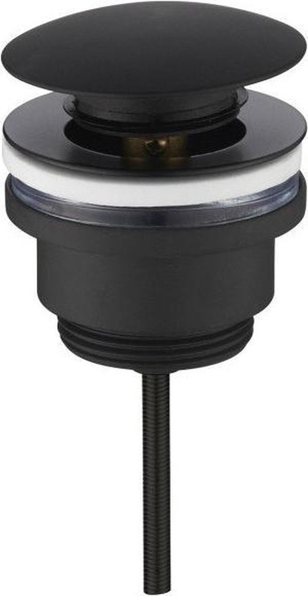 Royal Plaza Merlot wastafelplug 1 1/4" pop-up 23485 - Zwart