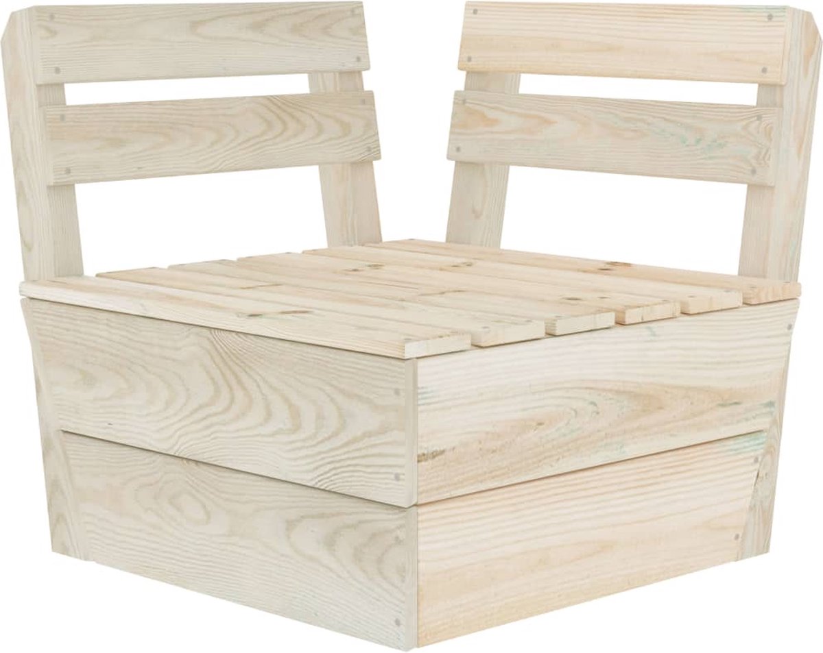 Vidaxl 6-delige Loungeset Pallet Geïmpregneerd Vurenhout - Beige