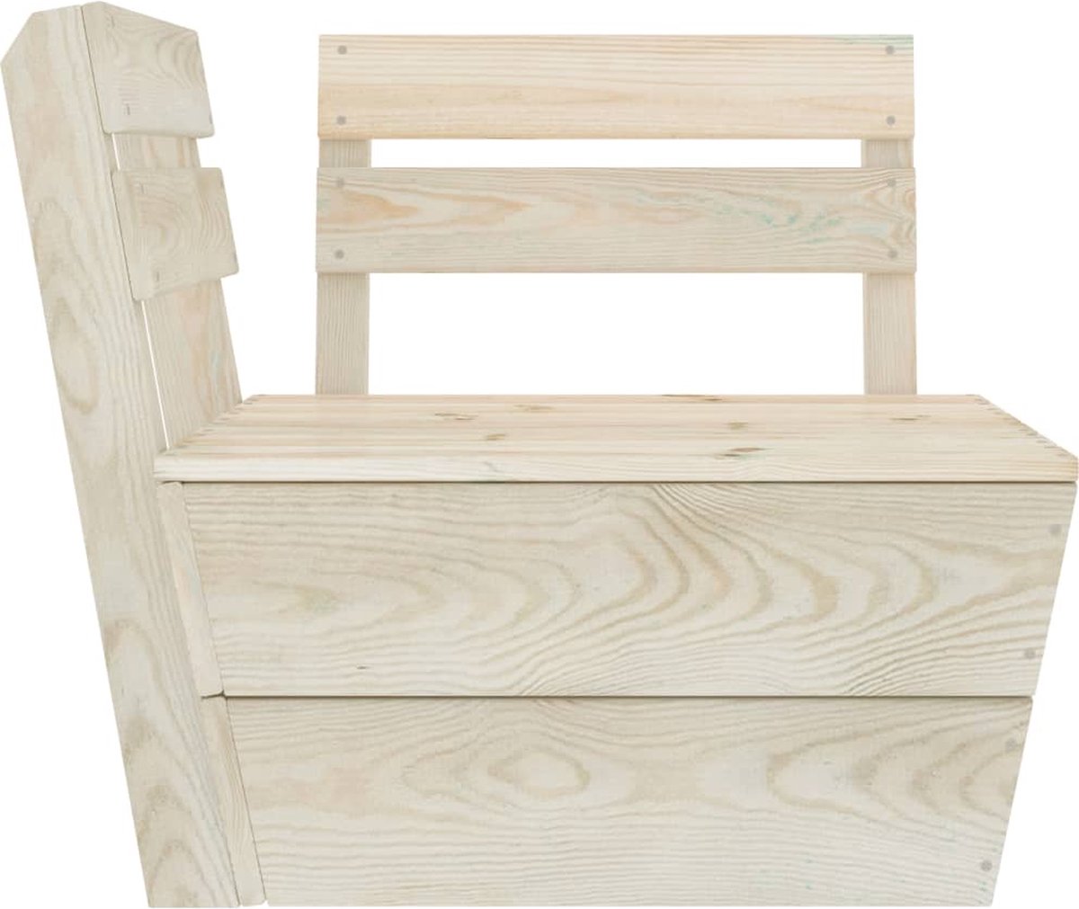 Vidaxl 7-delige Loungeset Pallet Geïmpregneerd Vurenhout - Beige