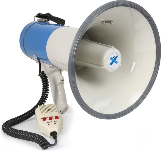 Vexus MEG055 55W megafoon met sirene, USB/SD en Bluetooth