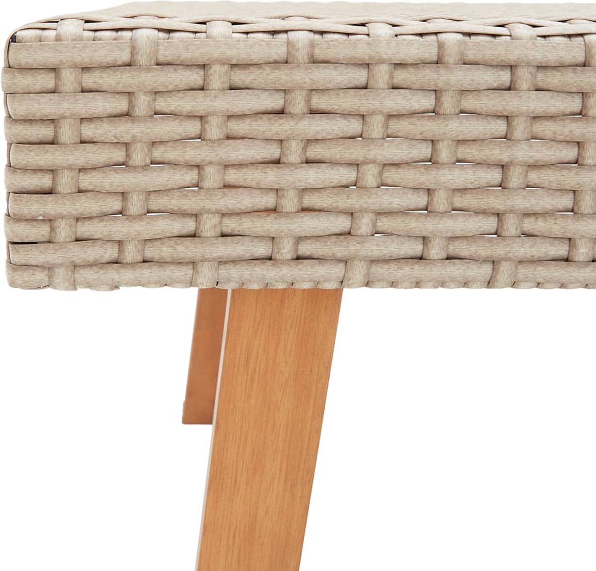 Vidaxl 2-delige Loungeset Met Kussens Poly Rattan - Beige