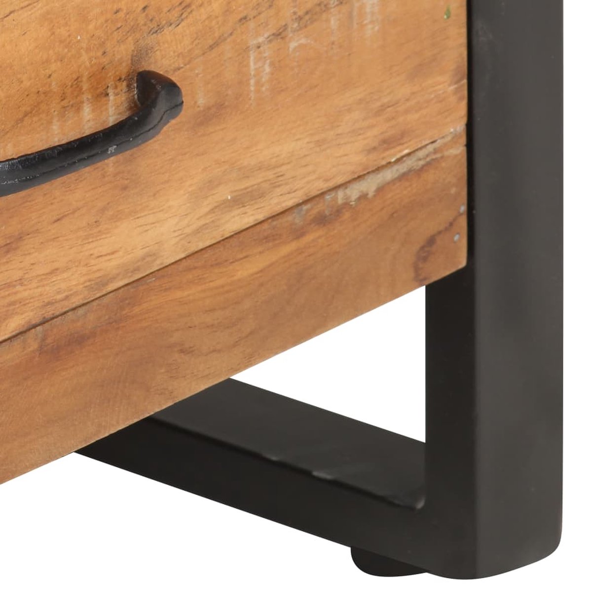 Vidaxl Hoge Kast 118x30x200 Cm Massief Gerecycled Hout - Bruin