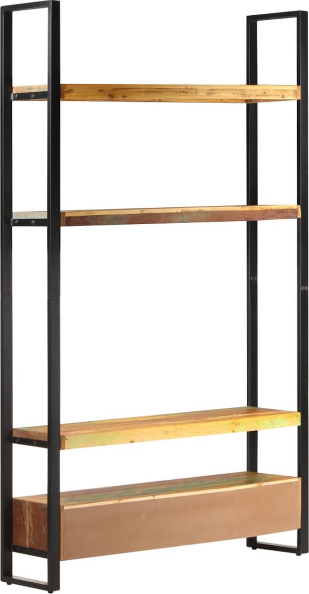 Vidaxl Hoge Kast 118x30x200 Cm Massief Gerecycled Hout - Bruin