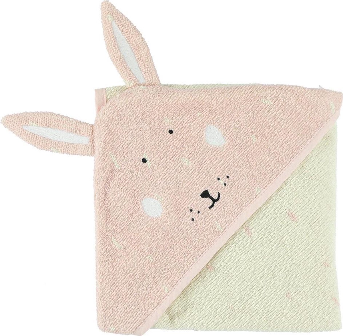 Trixie Badcape Mrs. Rabbit 75 X 75 Cm Biologisch Katoen - Roze