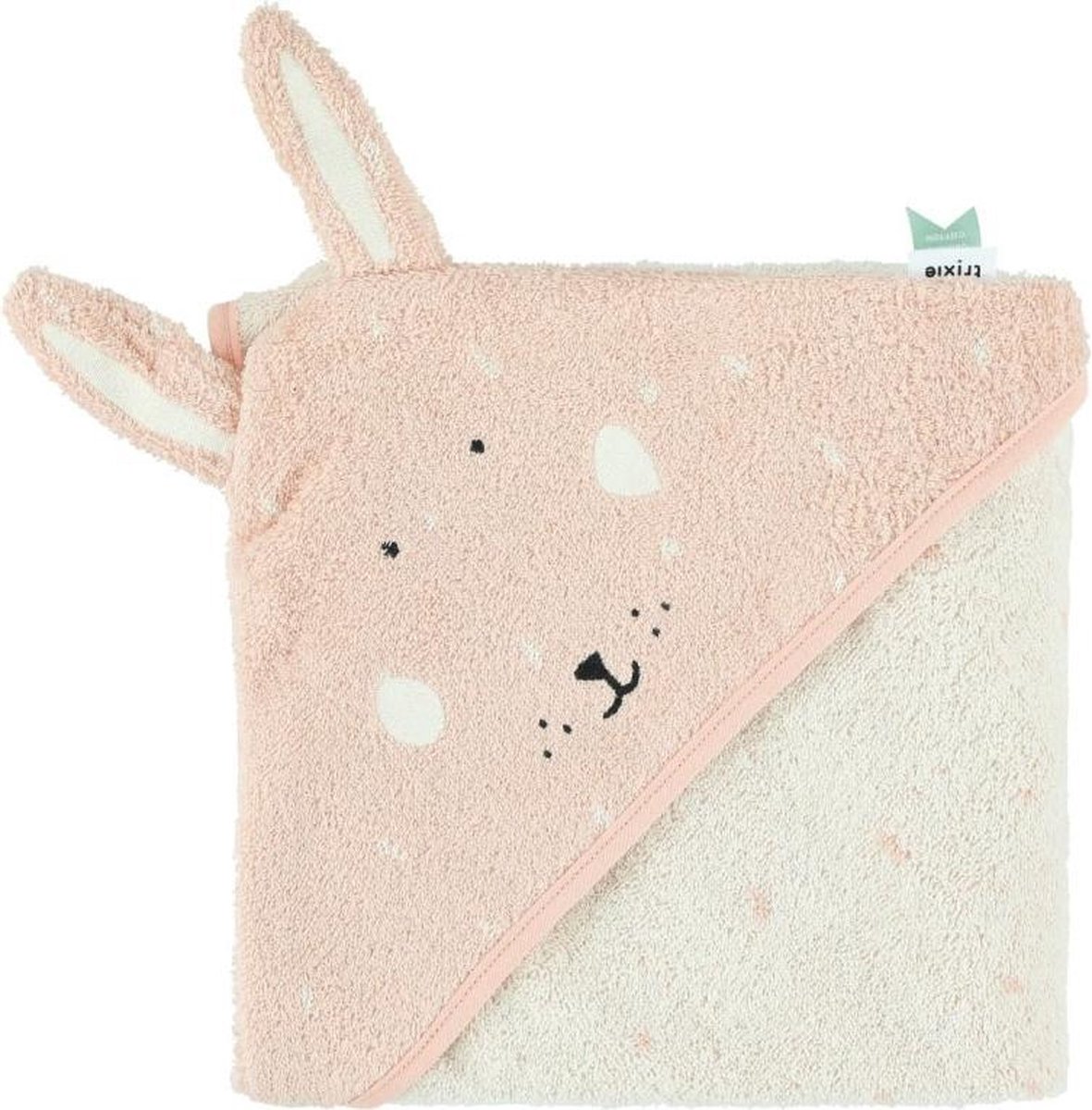 Trixie Badcape Mrs. Rabbit 75 X 75 Cm Biologisch Katoen - Roze