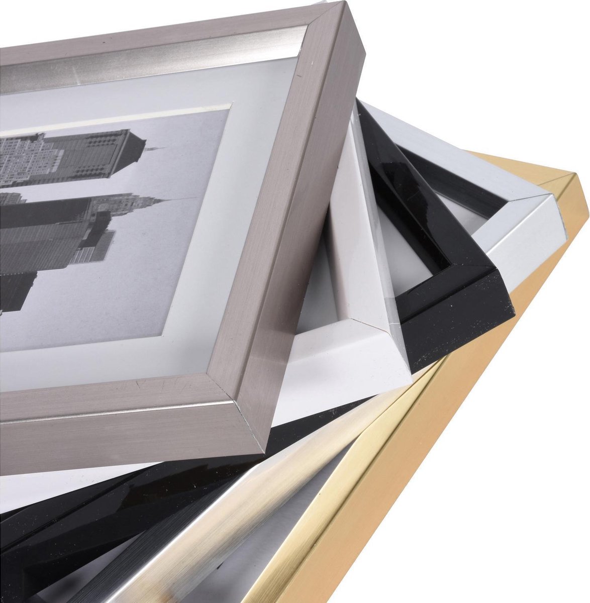Henzo Fotolijst - Metallica - Fotomaat 60x80 Cm - Zilver - Grijs