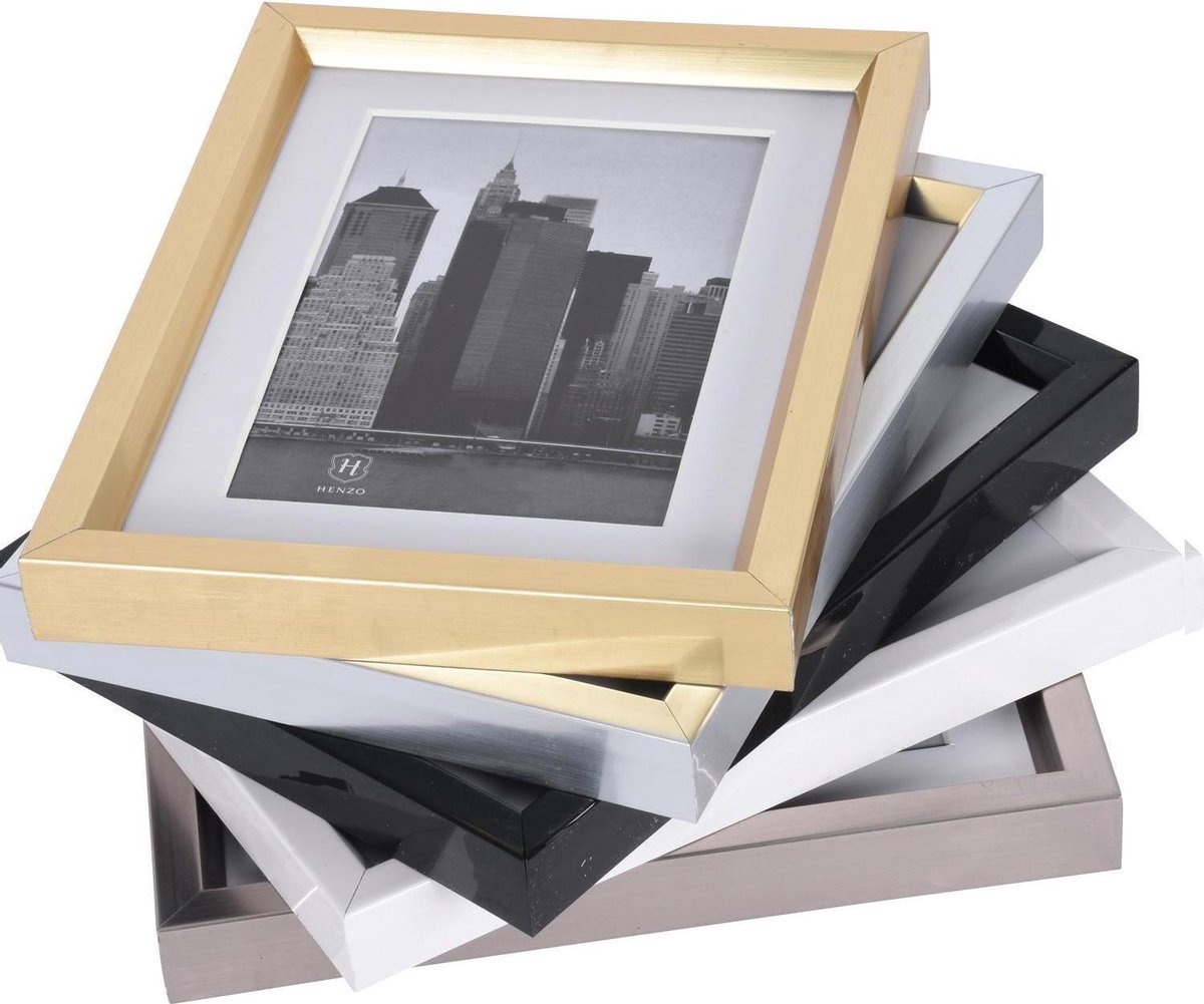 Henzo Fotolijst - Metallica - Fotomaat 60x80 Cm - Zilver - Grijs