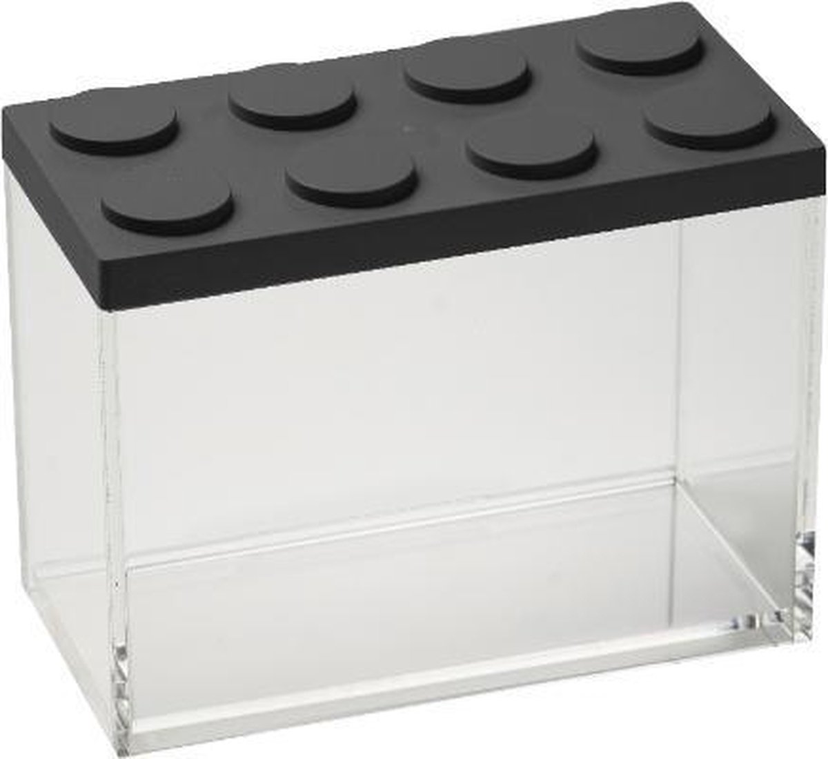 Omada Stapelbare Brickstore Bewaarcontainer, 2l, - Kunststof - - Zwart