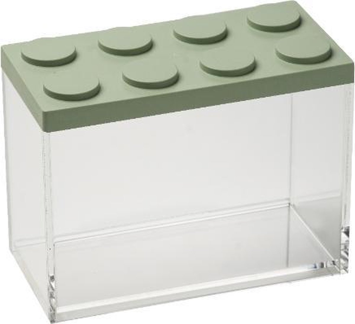 Omada Stapelbare Brickstore Bewaarcontainer, 2l, - Kunststof - - Groen